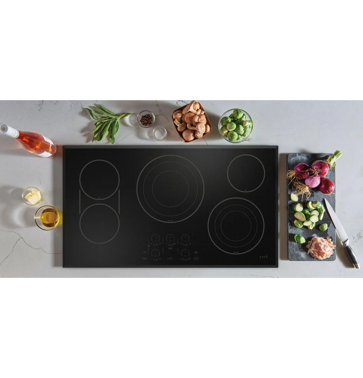 Cafe CEP90361TBB CAF(EBACK)™ 36" Touch-Control Electric Cooktop - Image 5