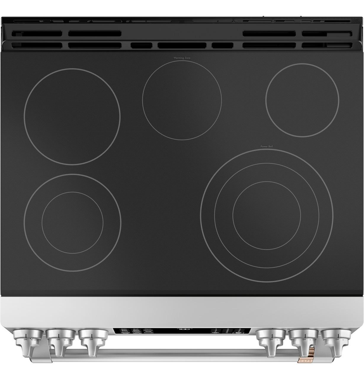 Cafe CES700P2MS1 CAF(EBACK)™ 30" Smart Slide-In, Front-Control, Radiant and Convection Range - Image 2