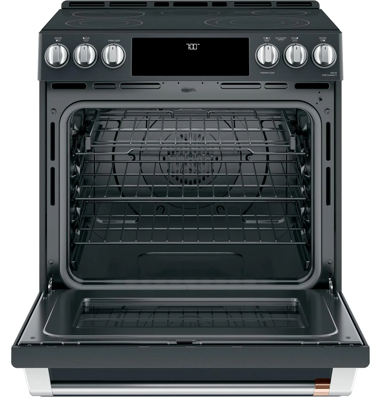 Cafe CES700P3MD1 CAF(EBACK)™ 30" Smart Slide-In, Front-Control, Radiant and Convection Range - Image 3