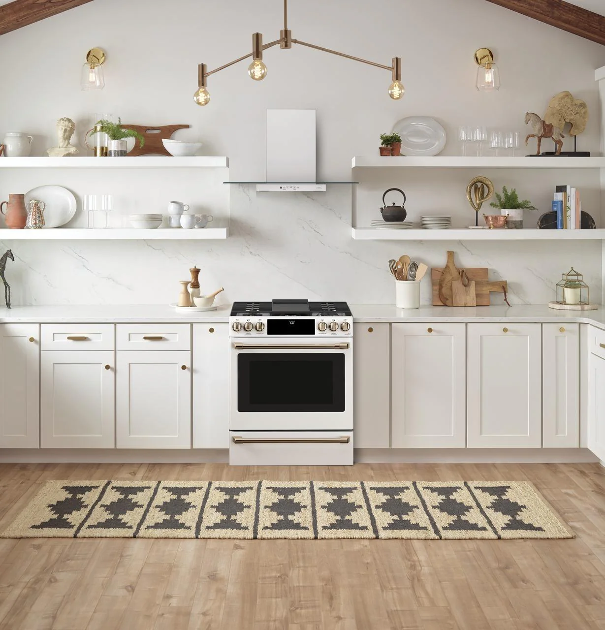 Cafe CGS700P4MW2 CAF(EBACK)™ 30" Smart Slide-In, Front-Control, Gas Range with Convection Oven - Image 9