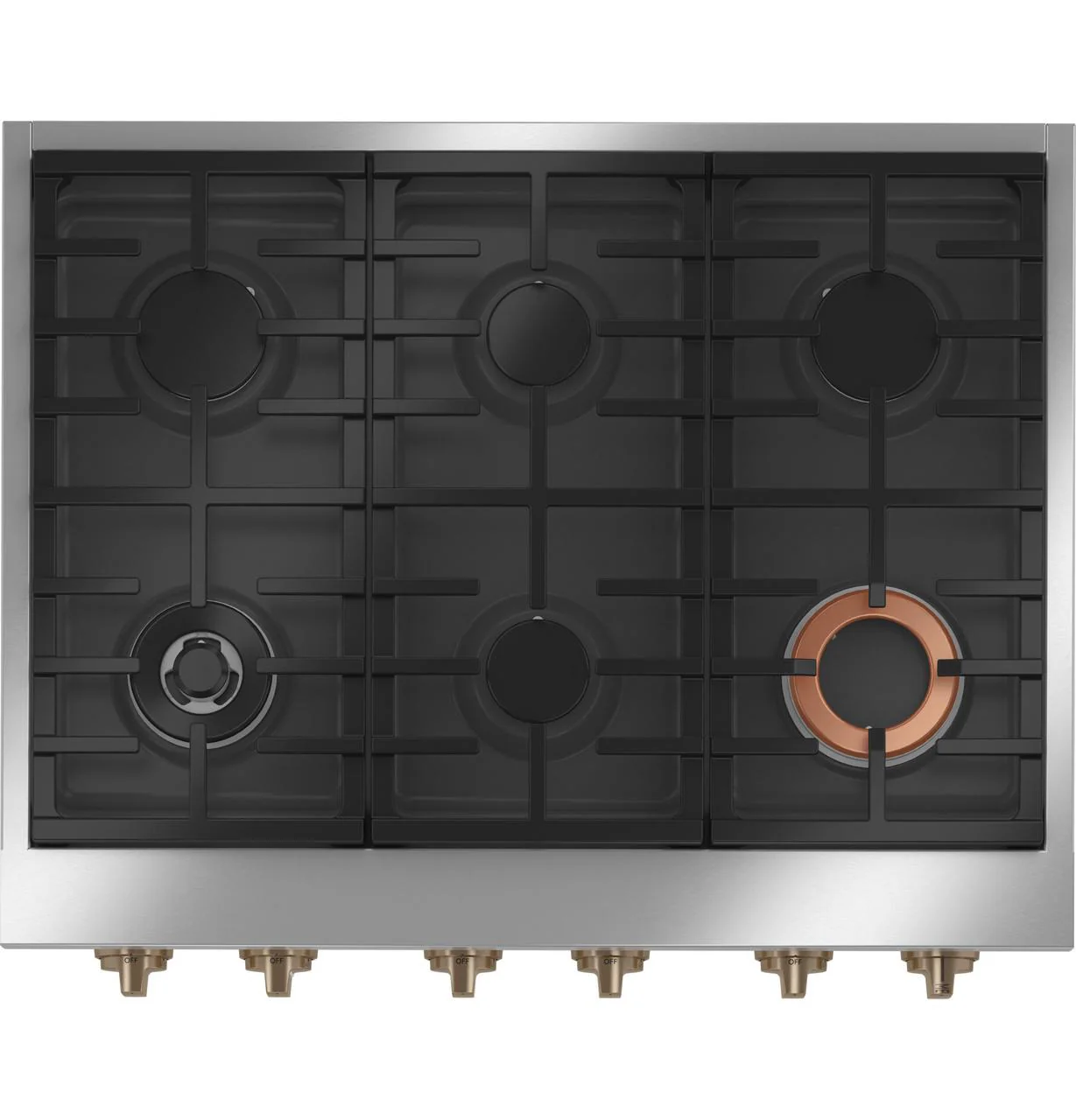Cafe CGU366P4TW2 CAF(EBACK)™ 36" Commercial-Style Gas Rangetop with 6 Burners (Natural Gas) - Image 2
