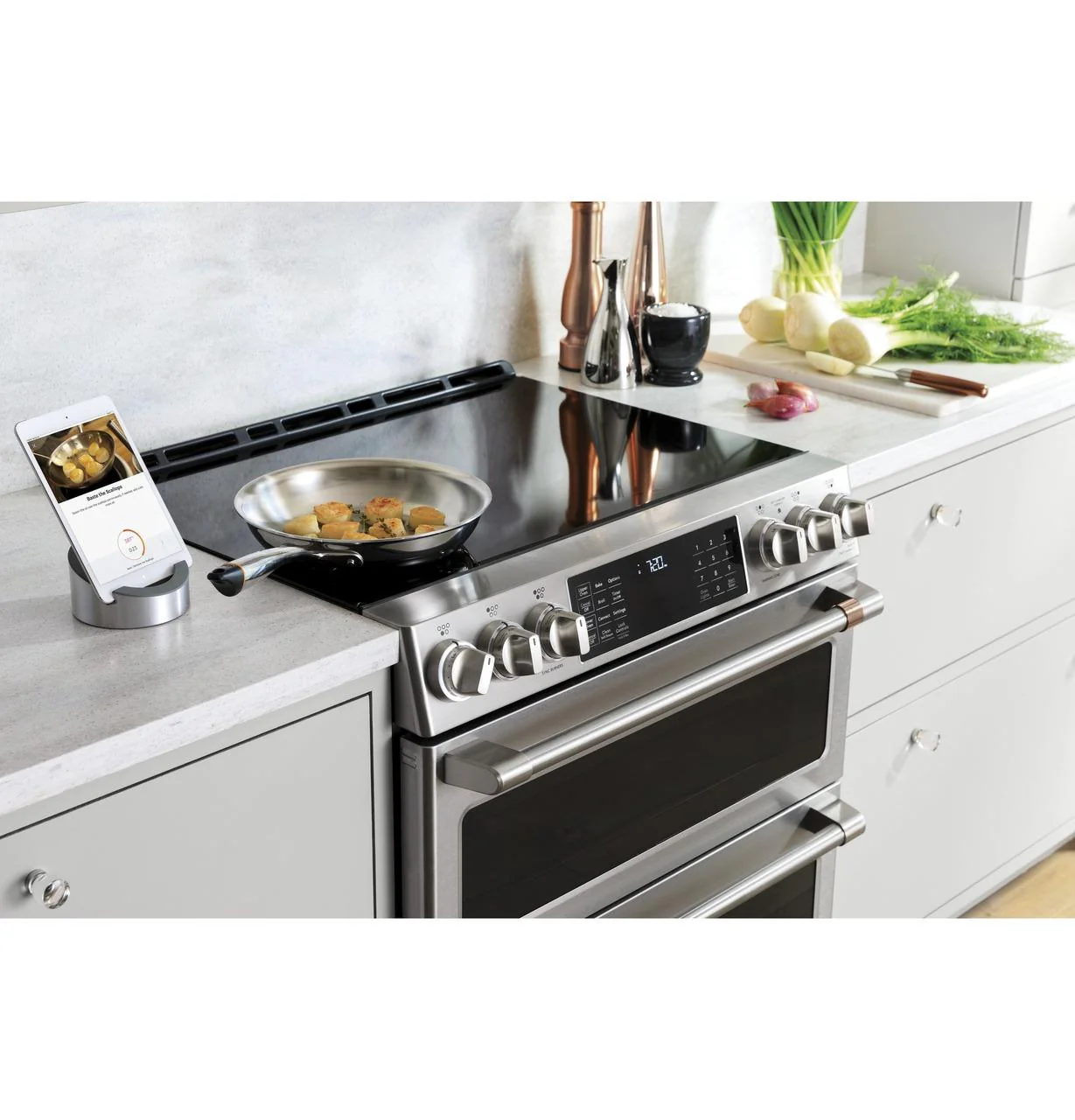 Cafe CHS900P2MS1 CAF(EBACK)™ 30" Smart Slide-In, Front-Control, Induction and Convection Range with Warming Drawer - Image 7