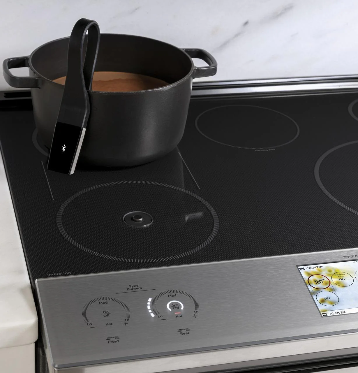 Cafe CHS90XM2NS5 CAF(EBACK)™ 30" Smart Slide-In, Front-Control, Induction and Convection Range with In-Oven Camera in Platinum Glass - Image 22