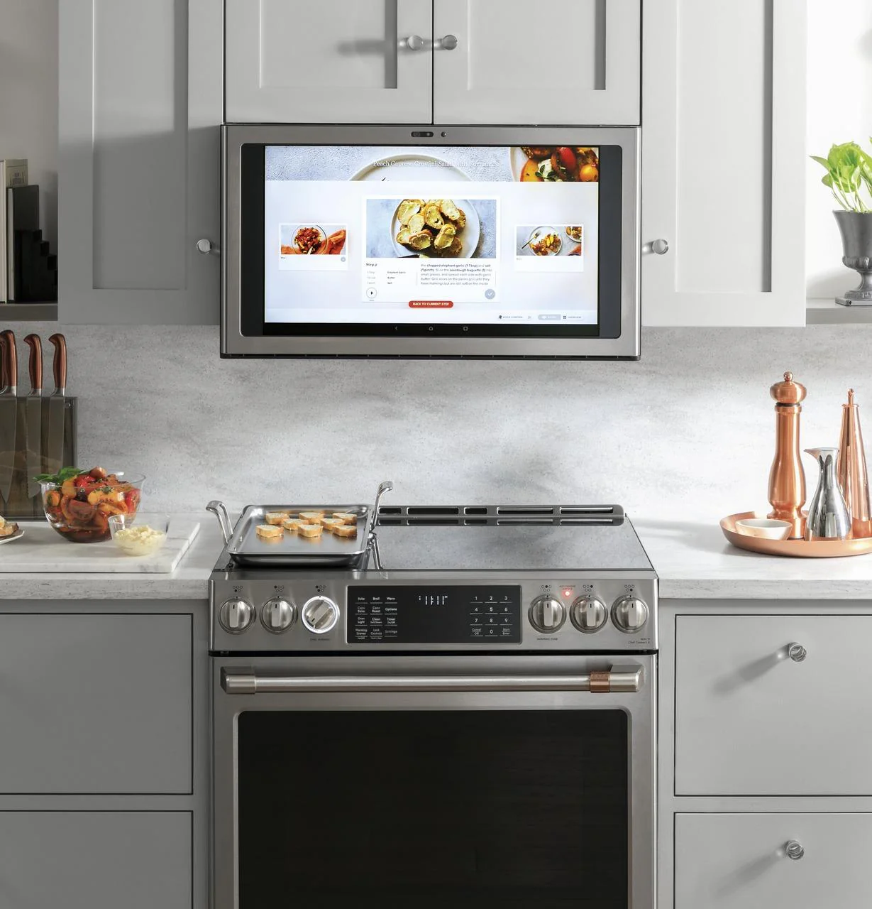 Cafe CHS90XP2MS1 CAF(EBACK)™ 30" Smart Slide-In, Front-Control, Induction and Convection Range with In-Oven Camera - Image 21