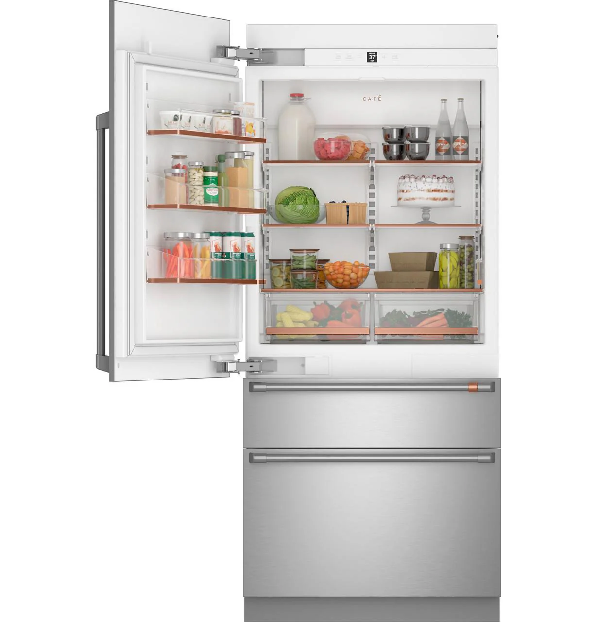 Cafe CIC36LP2VS1 CAF(EBACK)™ 36" Integrated Bottom-Freezer Refrigerator - Image 3