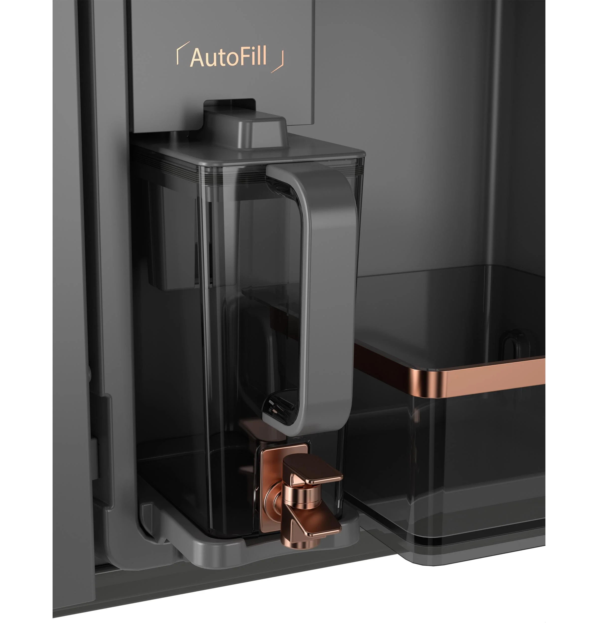 Cafe CJE23DP2WS1 CAF(EBACK)™ ENERGY STAR® 23.2 Cu. Ft. Smart Counter-Depth 4-Door French-Door Refrigerator With Dual-Dispense AutoFill Pitcher - Image 9
