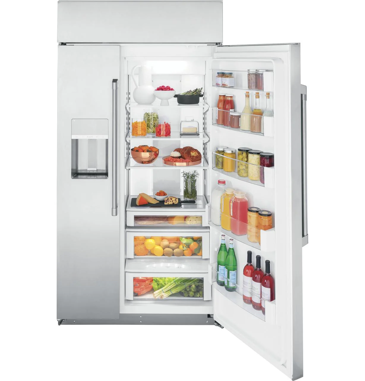 Cafe CSB42YP2NS1 CAF(EBACK)™ 42" Smart Built-In Side-by-Side Refrigerator with Dispenser - Image 5