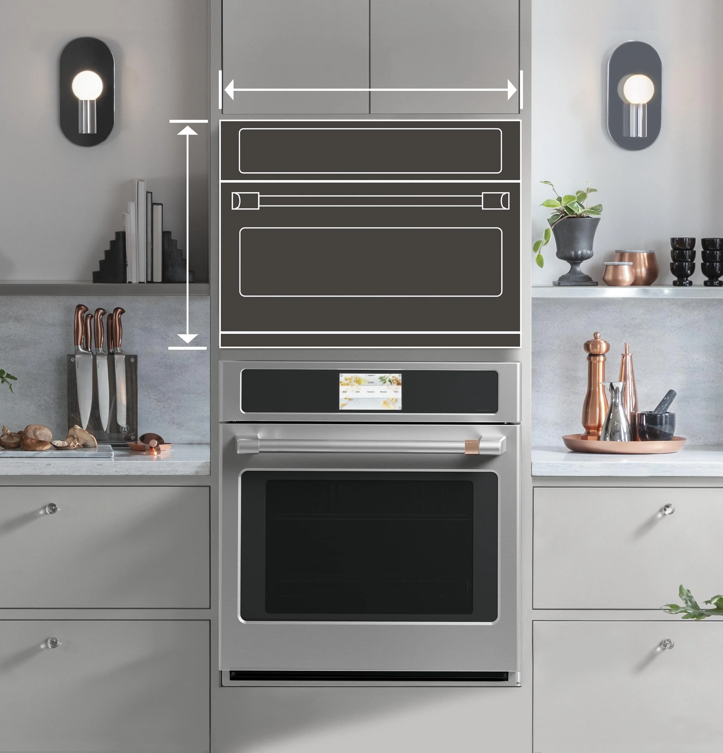 Cafe CSB913M2VS5 CAF(EBACK)™ 30" Custom Speed Cook Oven with 120V Advantium® Technology in Platinum Glass - Image 3