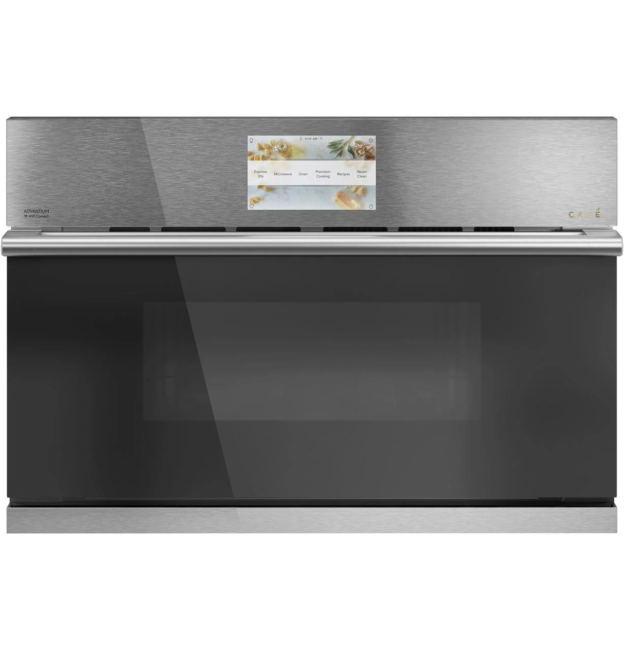 Caf(eback)™ 30" Smart Five in One Wall Oven with 240V Advantium® Technology in Platinum Glass