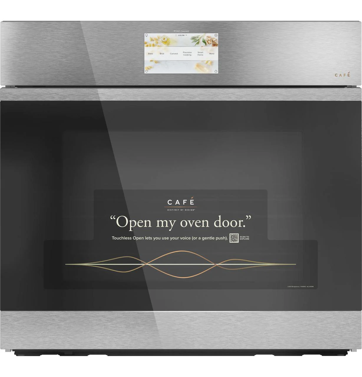 Cafe CTS90DM2NS5 CAF(EBACK)™ 30" Smart Built-In Convection Single Wall Oven in Platinum Glass - Image 20