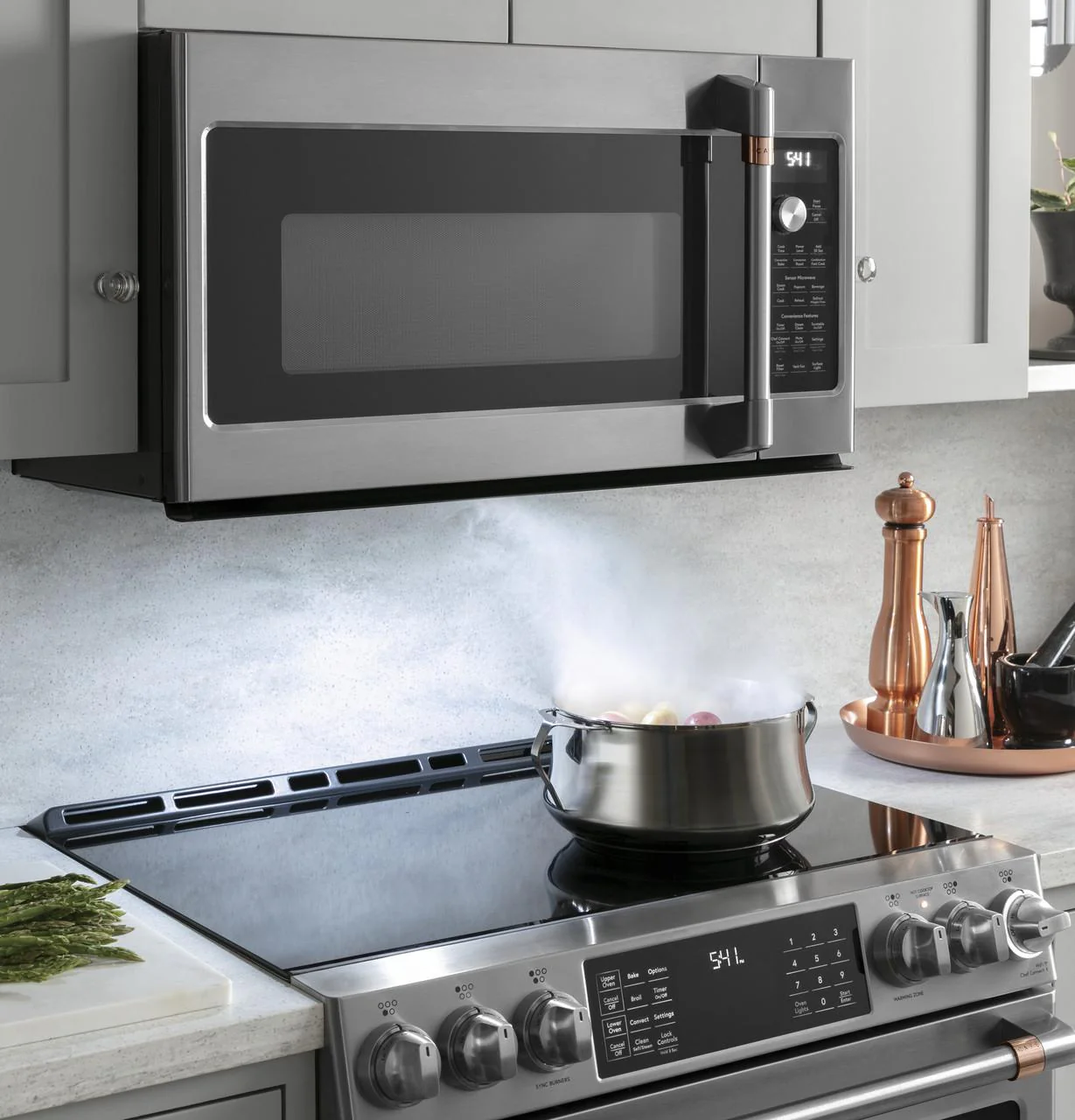 Cafe CVM521P2MS1 CAF(EBACK)™ 2.1 Cu. Ft. Over-the-Range Microwave Oven - Image 3