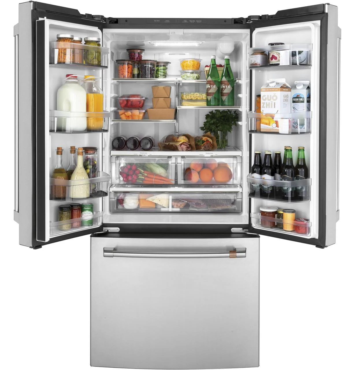 Cafe CWE19SP2NS1 CAF(EBACK)™ ENERGY STAR® 18.6 Cu. Ft. Counter-Depth French-Door Refrigerator - Image 2