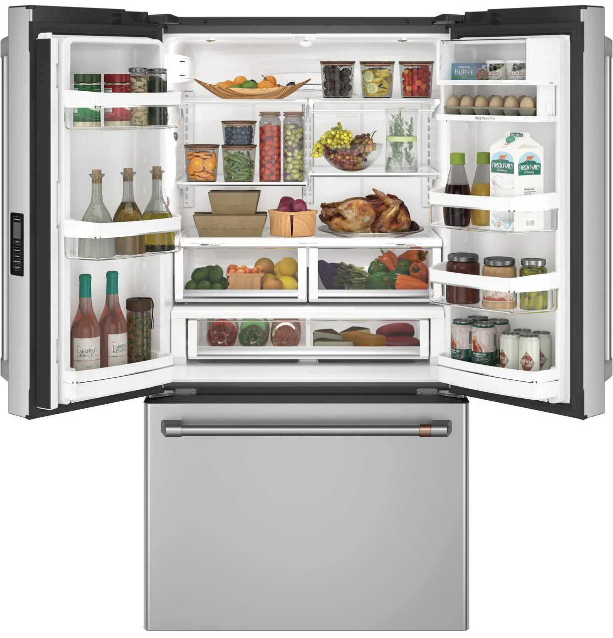 Cafe CWE23SP2MS1 CAF(EBACK)™ ENERGY STAR® 23.1 Cu. Ft. Smart Counter-Depth French-Door Refrigerator - Image 2