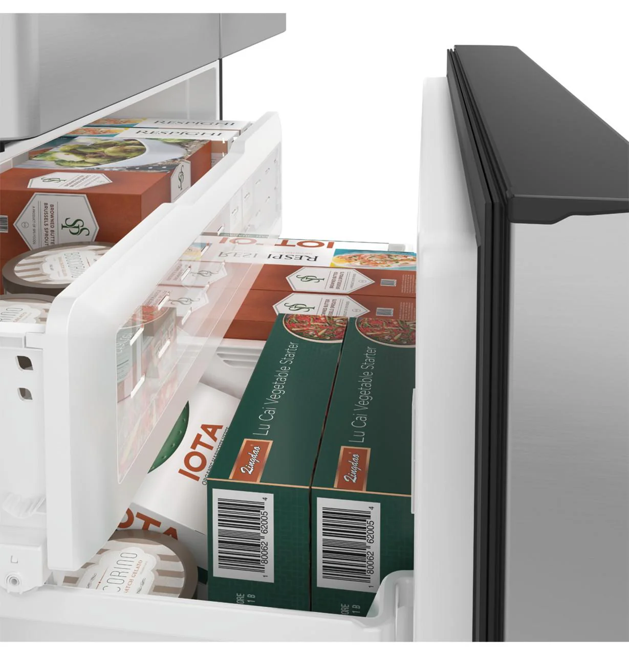 Cafe CWE23SP2MS1 CAF(EBACK)™ ENERGY STAR® 23.1 Cu. Ft. Smart Counter-Depth French-Door Refrigerator - Image 8