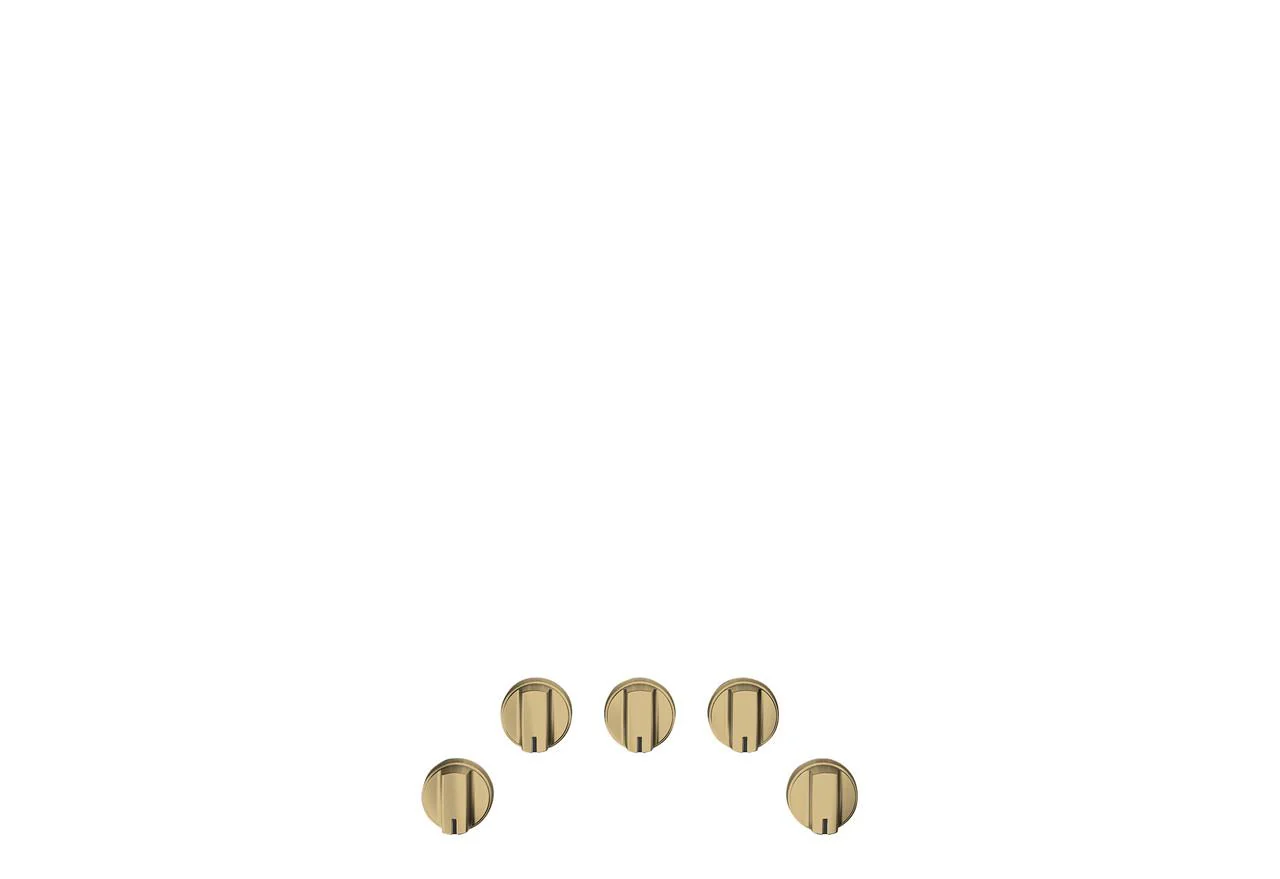 Cafe CXCG1K0PMCG CAF(EBACK)™ 5 Gas Cooktop Knobs - Brushed Brass