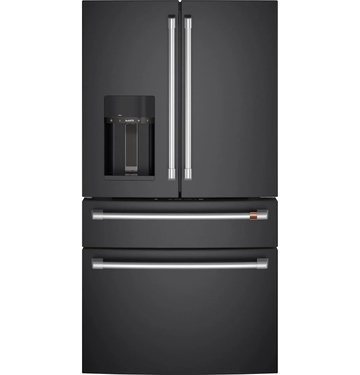 Cafe CXE22DP3PD1 CAF(EBACK)™ ENERGY STAR® 22.3 Cu. Ft. Smart Counter-Depth 4-Door French-Door Refrigerator