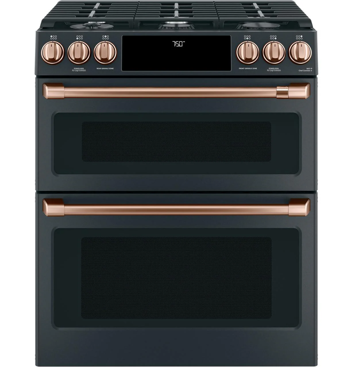 Cafe CXFCGHKPMCU CAF(EBACK)™ Front Control Gas Knobs and Handles - Brushed Copper - Image 3