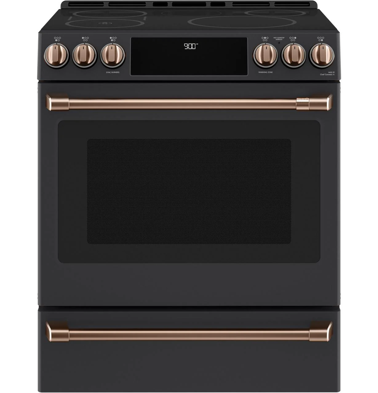 Cafe CXFCHHKPMCU CAF(EBACK)™ Front Control Induction Knobs and Handles - Brushed Copper - Image 9
