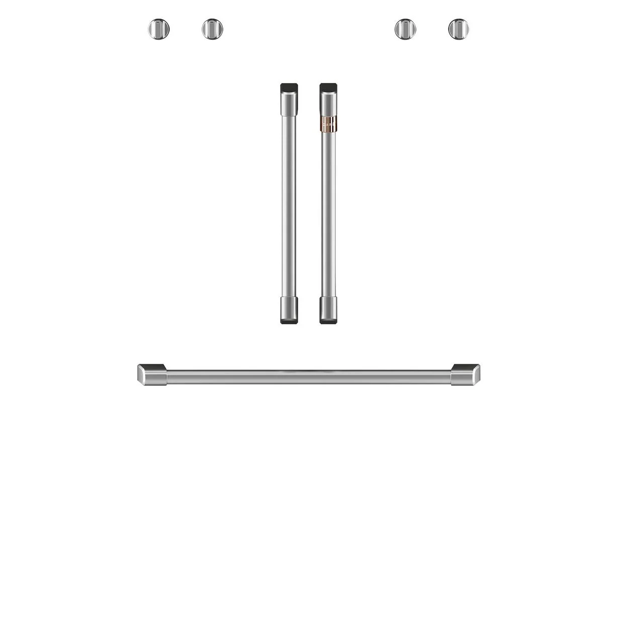 Cafe CXWDFHKPMSS CAF(EBACK)™ 2 French-Door Handles; 1 - 30" Handle; - Brushed Stainless - Image 3