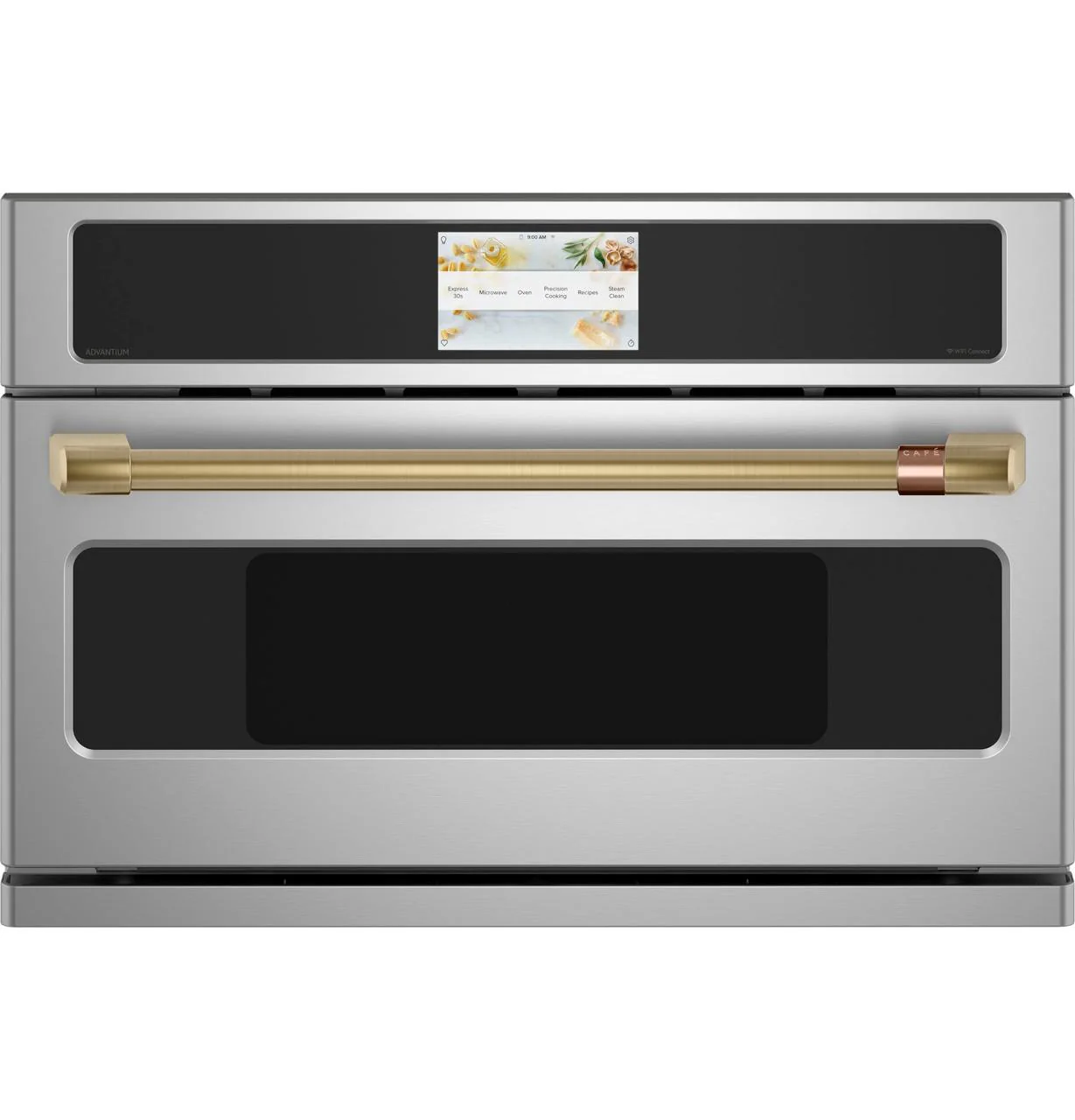 Cafe CXWS0H0PMCG CAF(EBACK)™ Handle Kit - Wall Oven Brushed Brass - Image 2