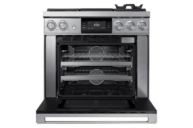 Dacor DOP36M94DPM 36" Pro Dual-Fuel Steam Range, Graphite Stainless Steel, Liquid Propane - Image 5