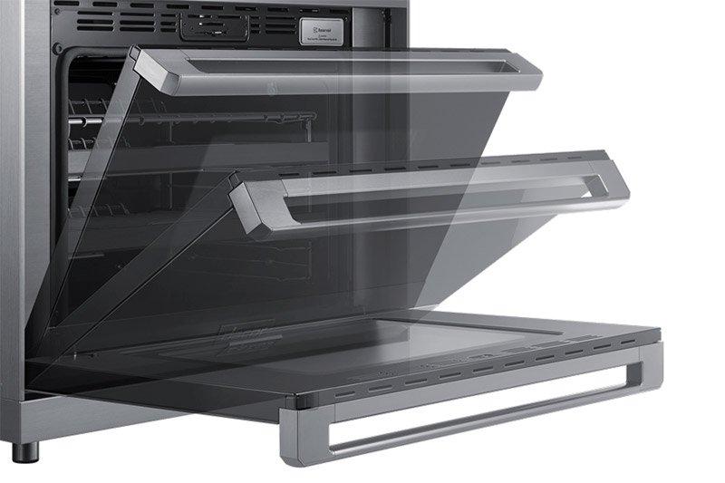 Dacor DOP36M94DPM 36" Pro Dual-Fuel Steam Range, Graphite Stainless Steel, Liquid Propane - Image 6