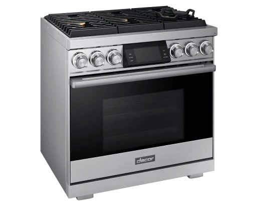 Dacor DOP36M96GLS 36" Pro Gas Range, Silver Stainless Steel, Natural Gas - Image 3