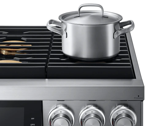 Dacor DOP36M96GLS 36" Pro Gas Range, Silver Stainless Steel, Natural Gas - Image 5