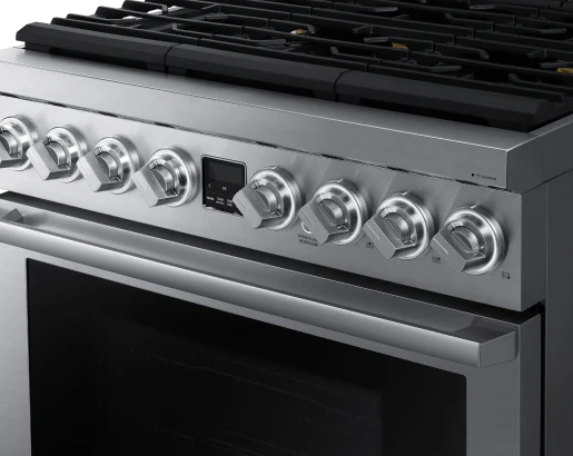 Dacor DOP36P86GLS Transitional 36" Gas Range, Silver Stainless Steel, Natural Gas/Liquid Propane - Image 5