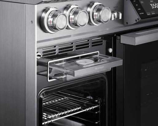 Dacor DOP48C96DLS 48" Pro Dual-Fuel Steam Range, Silver Stainless Steel, Natural Gas & Liquid Propane - Image 3