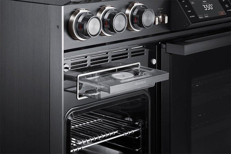 Dacor DOP48M96DHM 48" Pro Dual-Fuel Steam Range, Graphite Stainless Steel, Natural Gas/High Altitude - Image 9