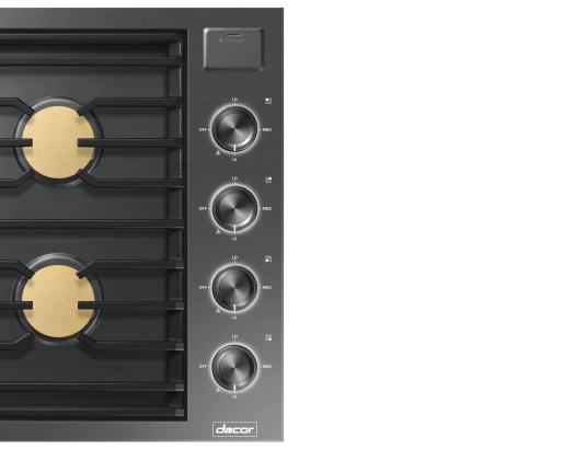 Dacor DTG30M954FM 30" Gas Cooktop, Graphite Stainless Steel, Natural Gas - Image 3