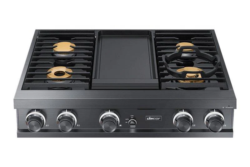 Dacor DTT36M974PS 36" Rangetop, Silver Stainless Steel, Liquid Propane - Image 2