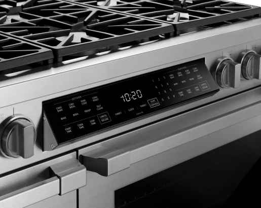 Dacor HDPR48SLP Dual Fuel Pro Range, Silver Stainless Steel, Liquid Propane - Image 3