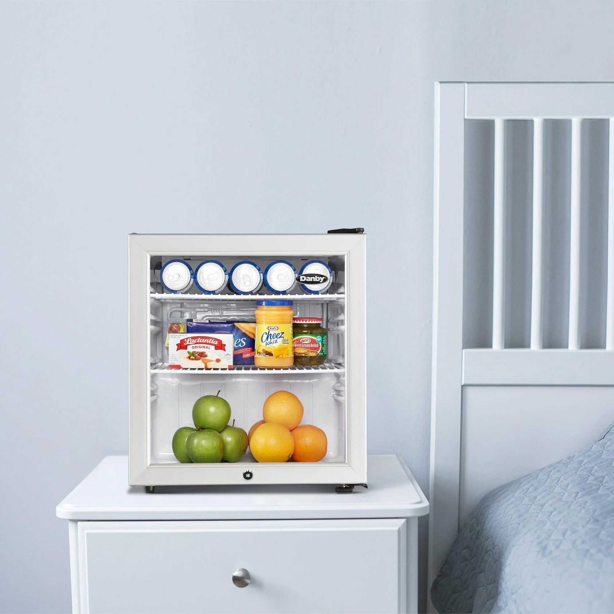 DAG016A2BDB Danby 1.6 cu. ft. Compact Glass Door Fridge in Platinum - Image 8