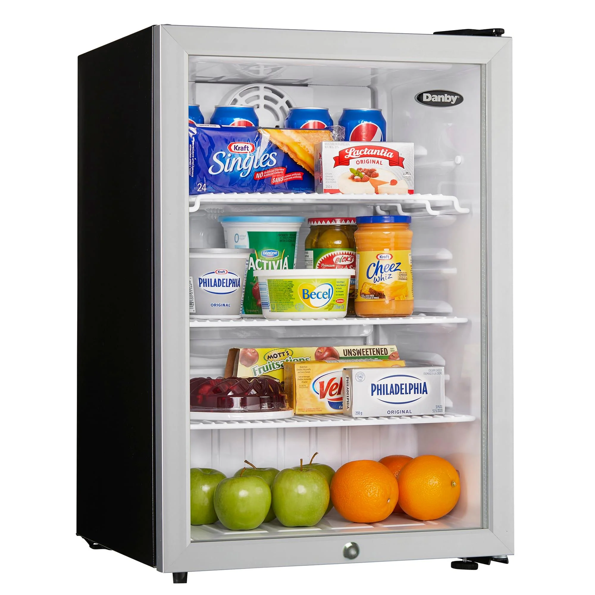 DAG026A2BDB Danby 2.6 cu. ft. Compact Glass Door Fridge in Platinum - Image 9