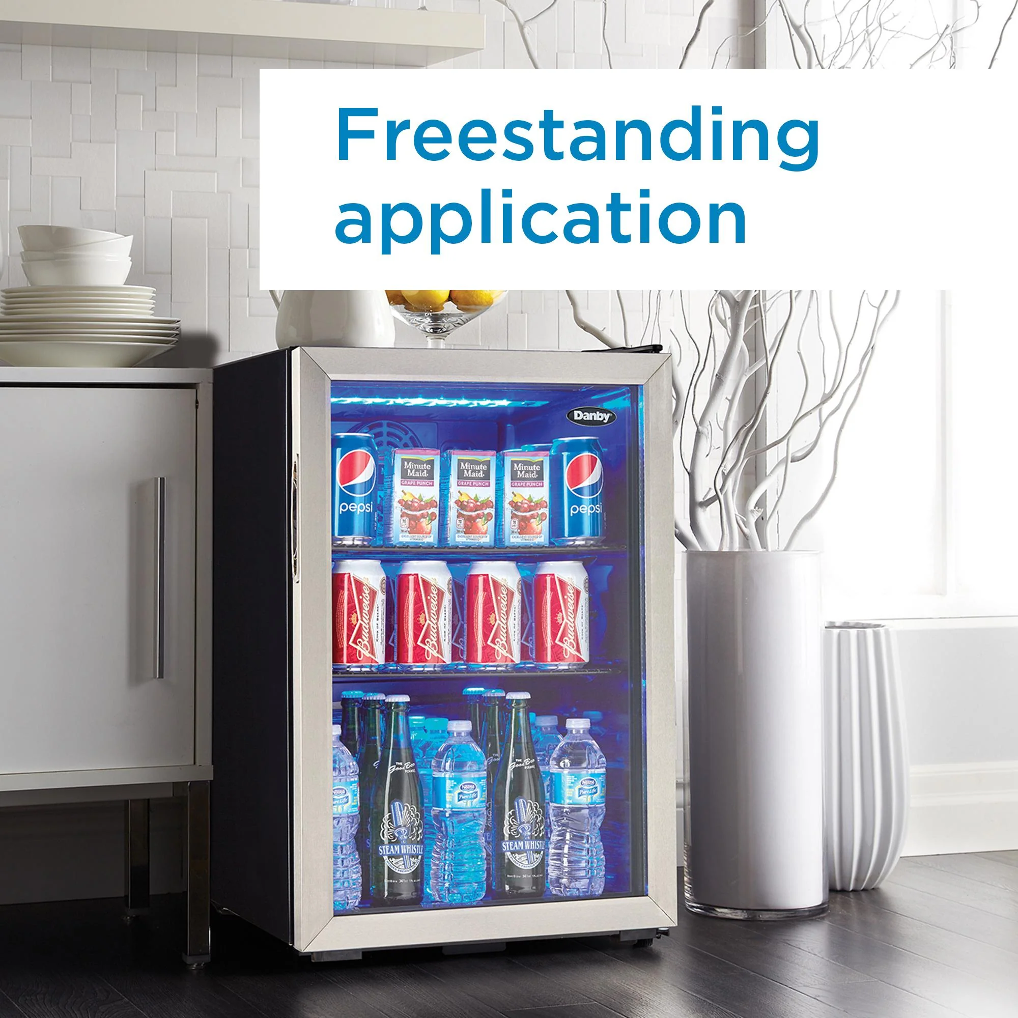 DBC026A1BSSDB Danby 2.6 cu. ft. Free-Standing Beverage Center in Stainless Steel - Image 7