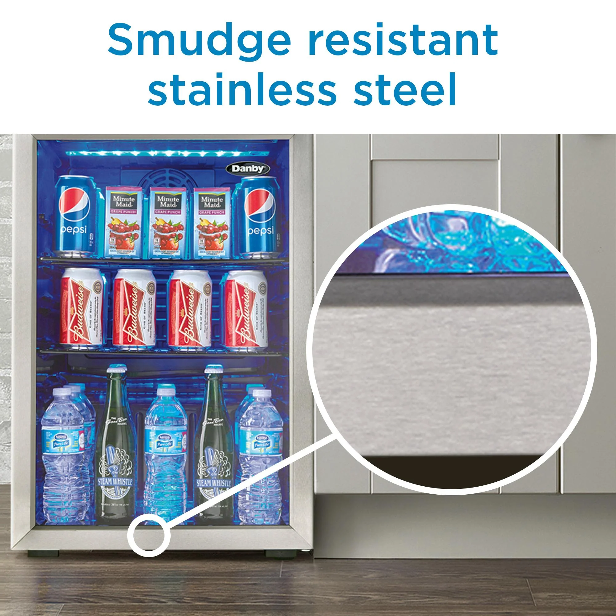 DBC026A1BSSDB Danby 2.6 cu. ft. Free-Standing Beverage Center in Stainless Steel - Image 9