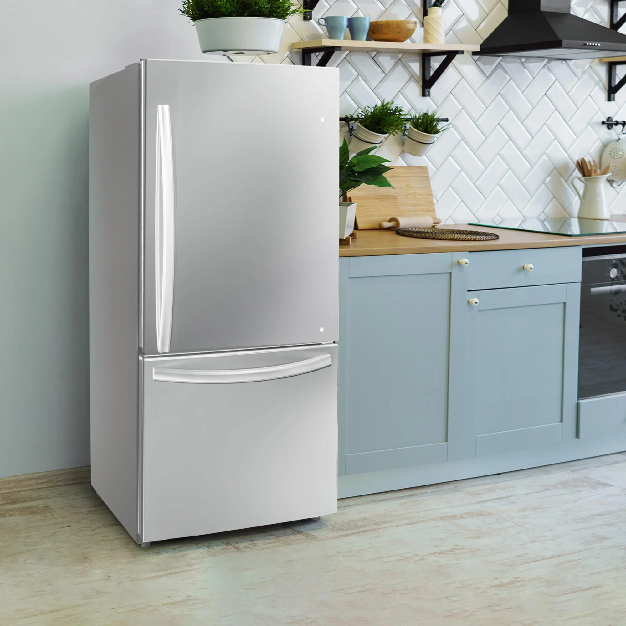 DBM187E1SSDB Danby Designer 18.7 cu. ft. Apartment Fridge Bottom Mount in Stainless Steel - Image 9