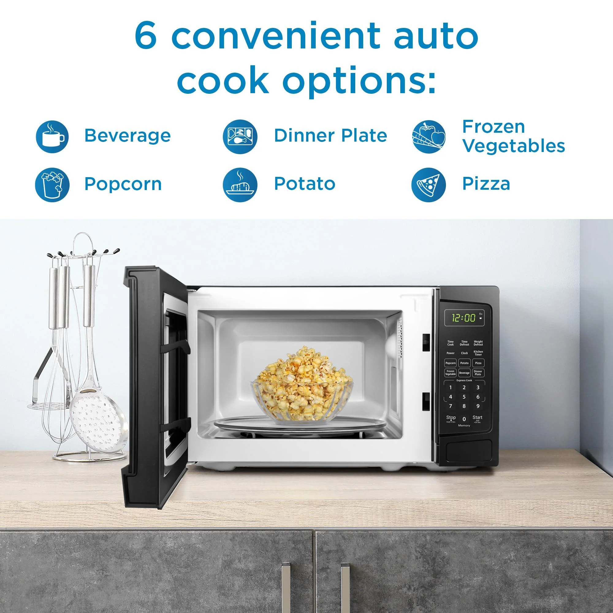 Danby 0.7 cu. ft. Countertop Microwave in Black - Image 8