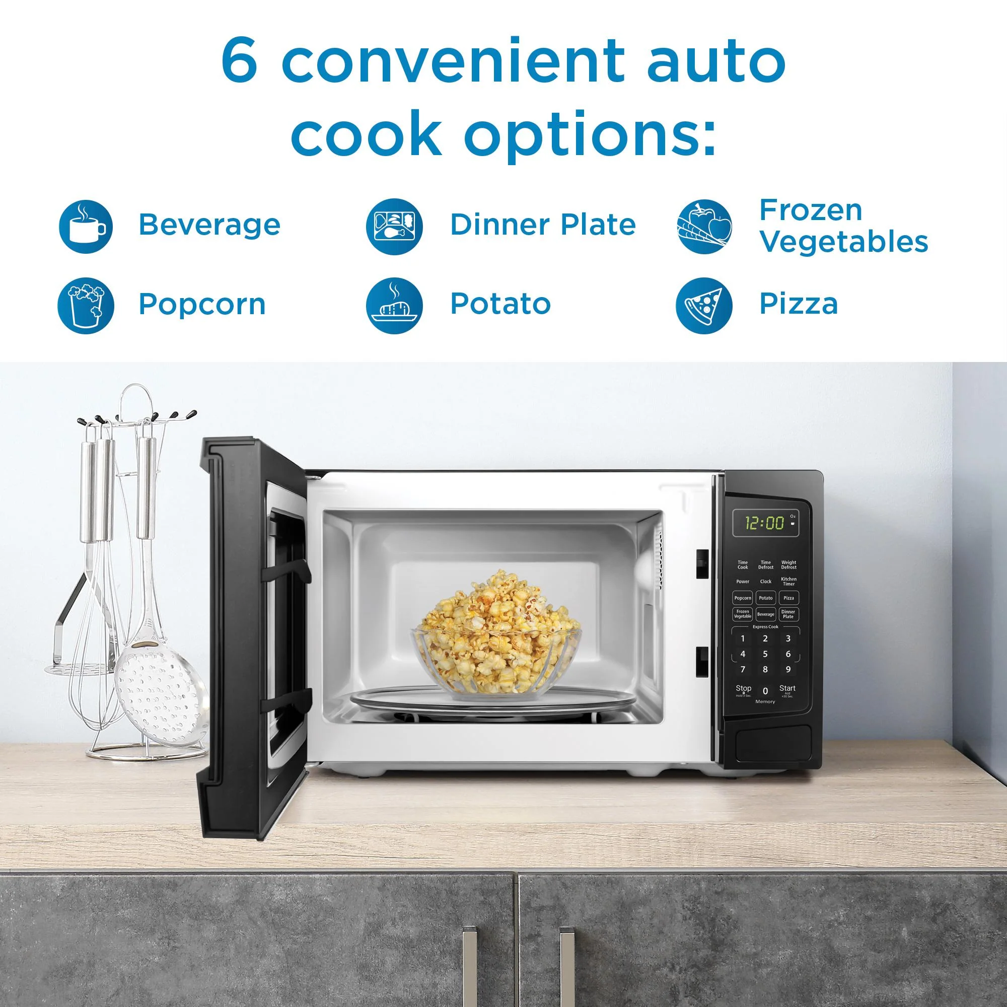 DBMW0920BBB Danby 0.9 cu. ft. Countertop Microwave in Black - Image 8