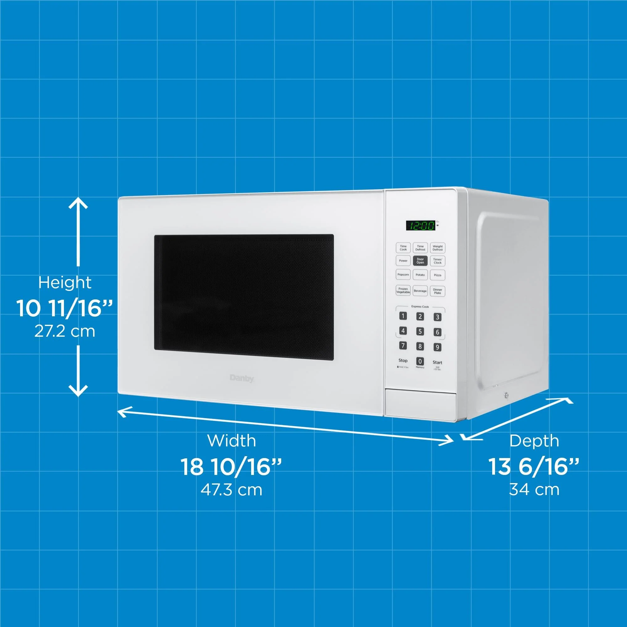 DBMW0921BWW Danby 0.9 cu. ft. Countertop Microwave in White - Image 6