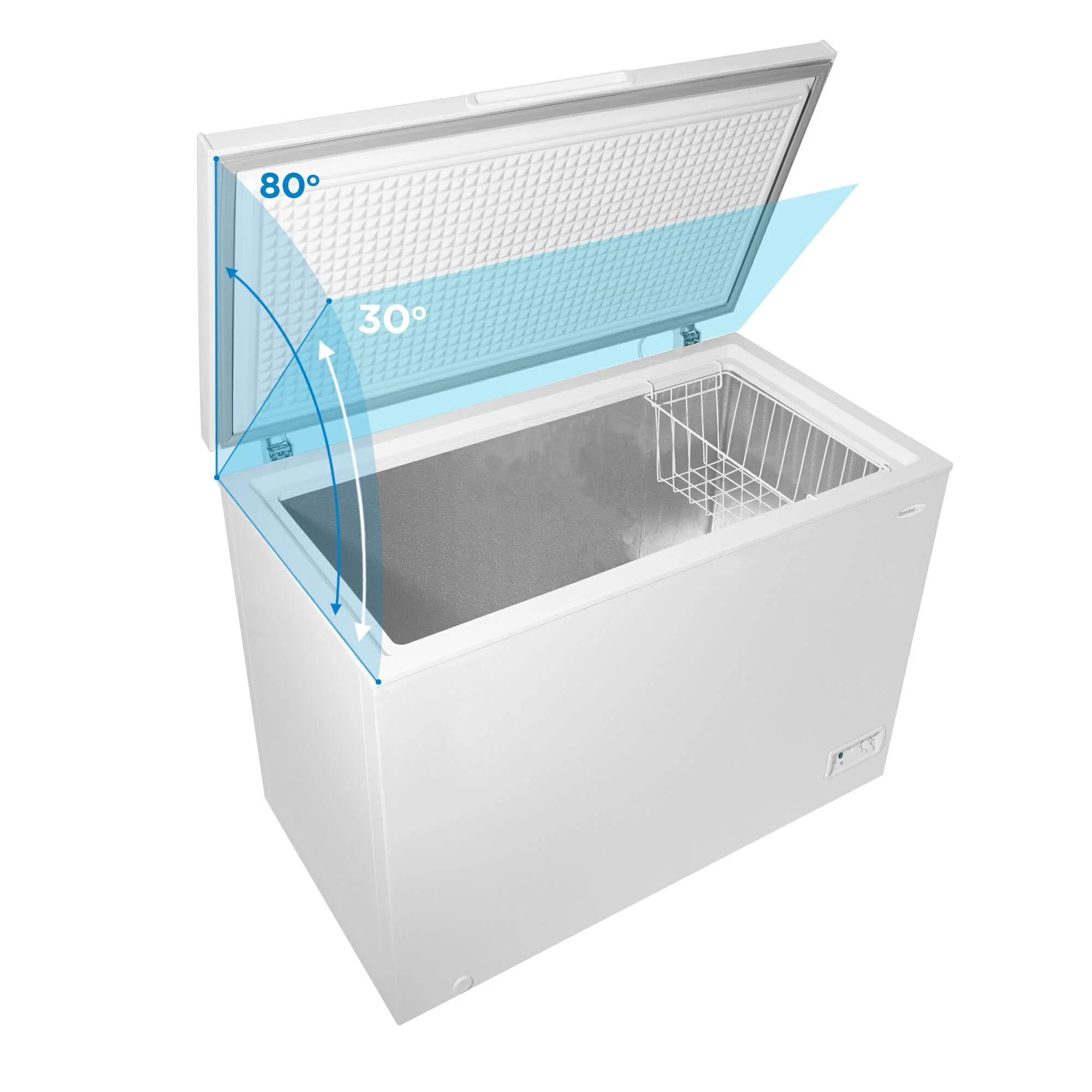 DCF100A6WM Danby 10.0 cu. ft. Square Model Chest Freezer in White - Image 6