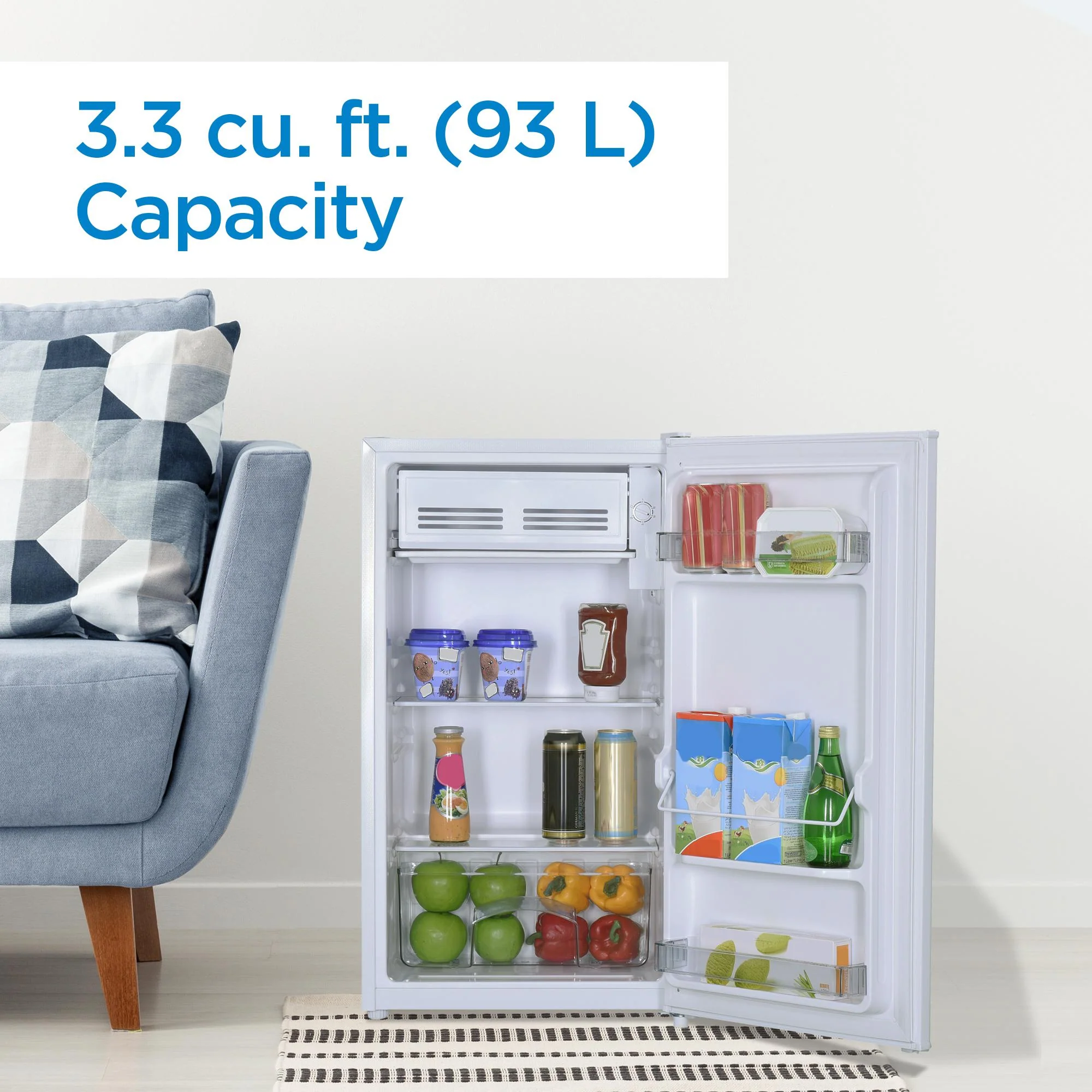 Danby 3.3 cu. ft. Compact Fridge in White - Image 7