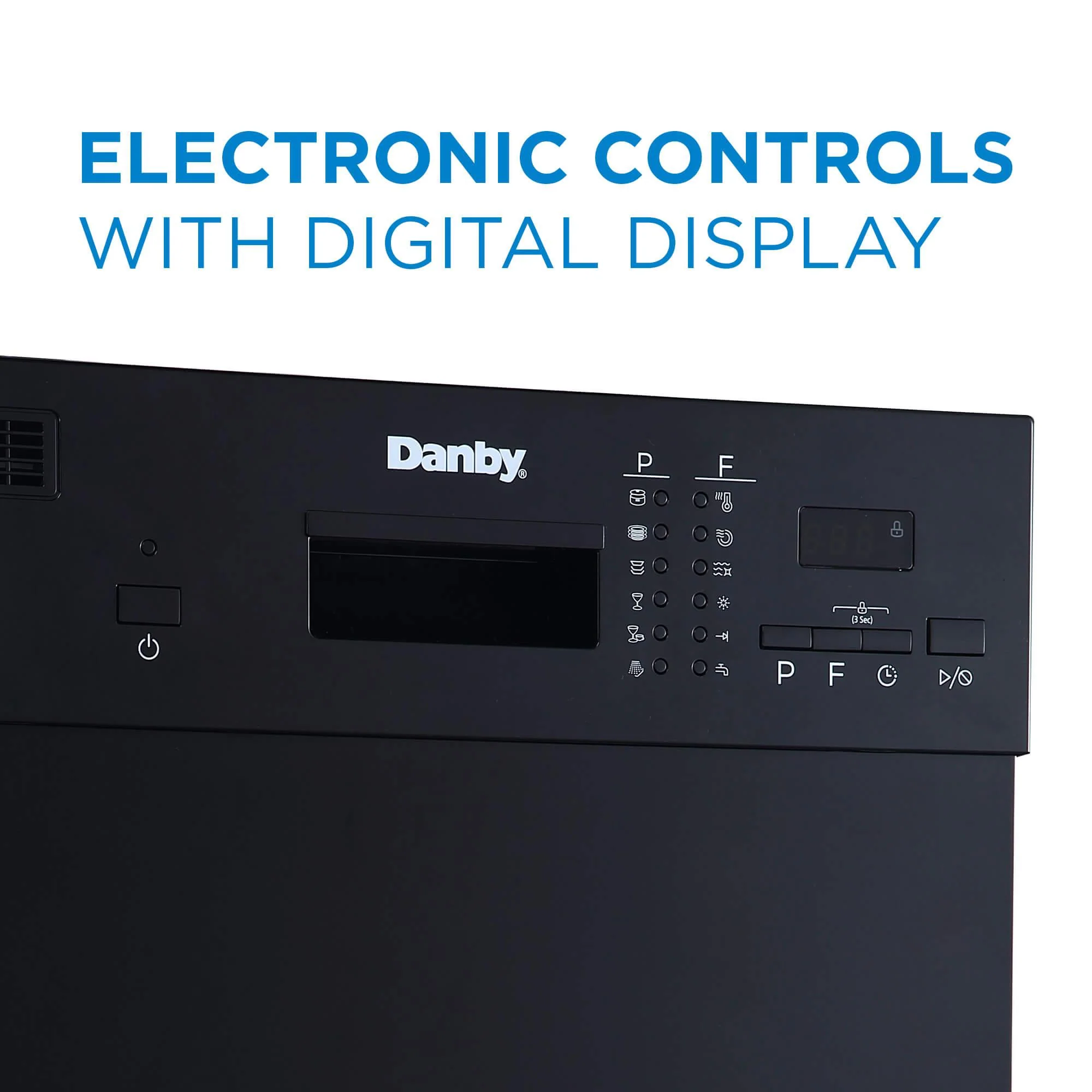 Danby 18" Wide Built-in Dishwasher in Black - Image 5