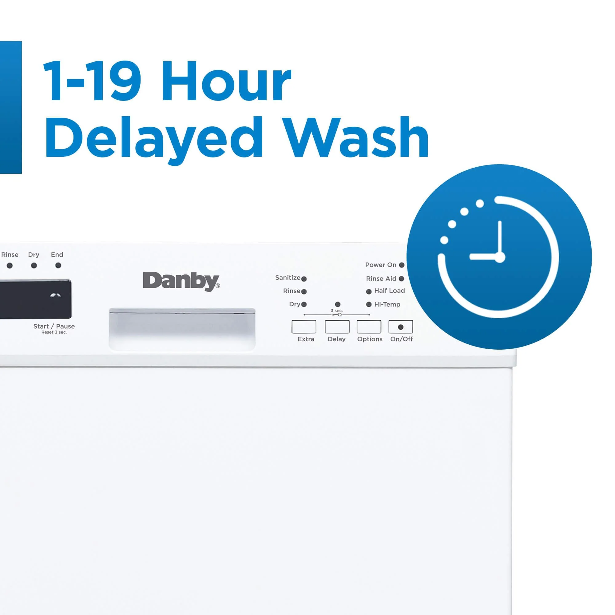 DDW18D1EW Danby 18 Wide Built-in Dishwasher in White - Image 10