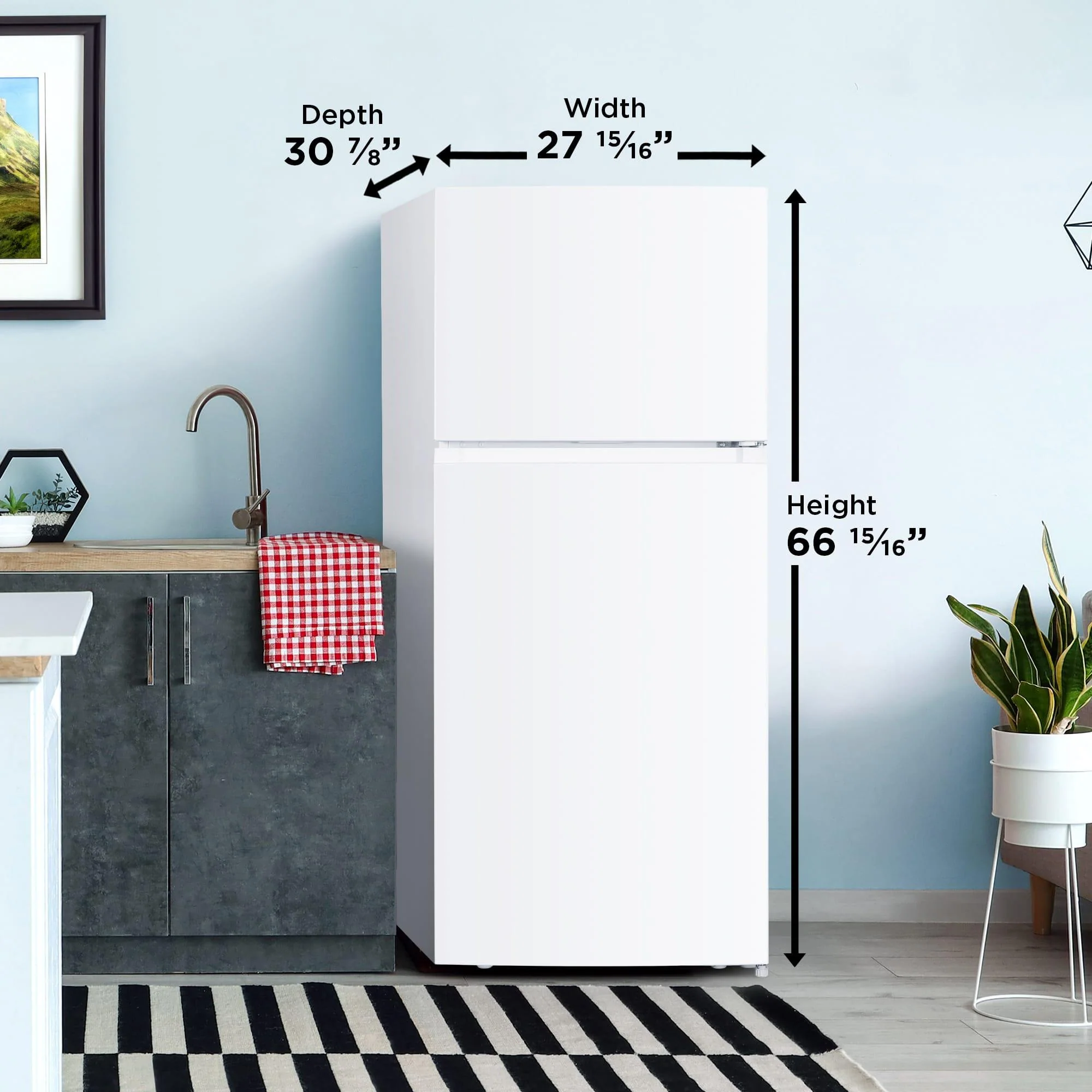 DFF176B1WDB Danby 18 cu. ft. Top Mount Refrigerator in White - Image 11