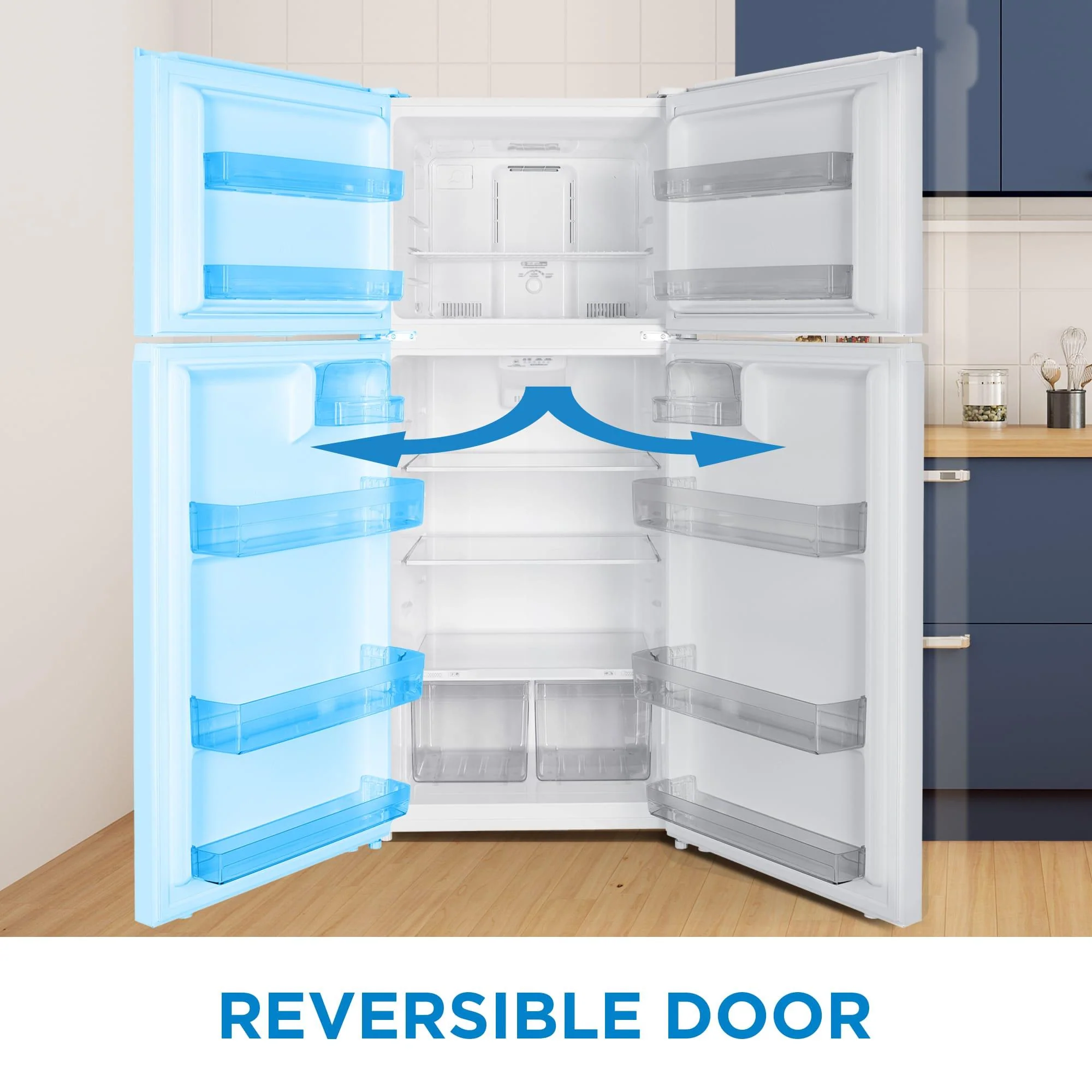 DFF176B1WDB Danby 18 cu. ft. Top Mount Refrigerator in White - Image 4