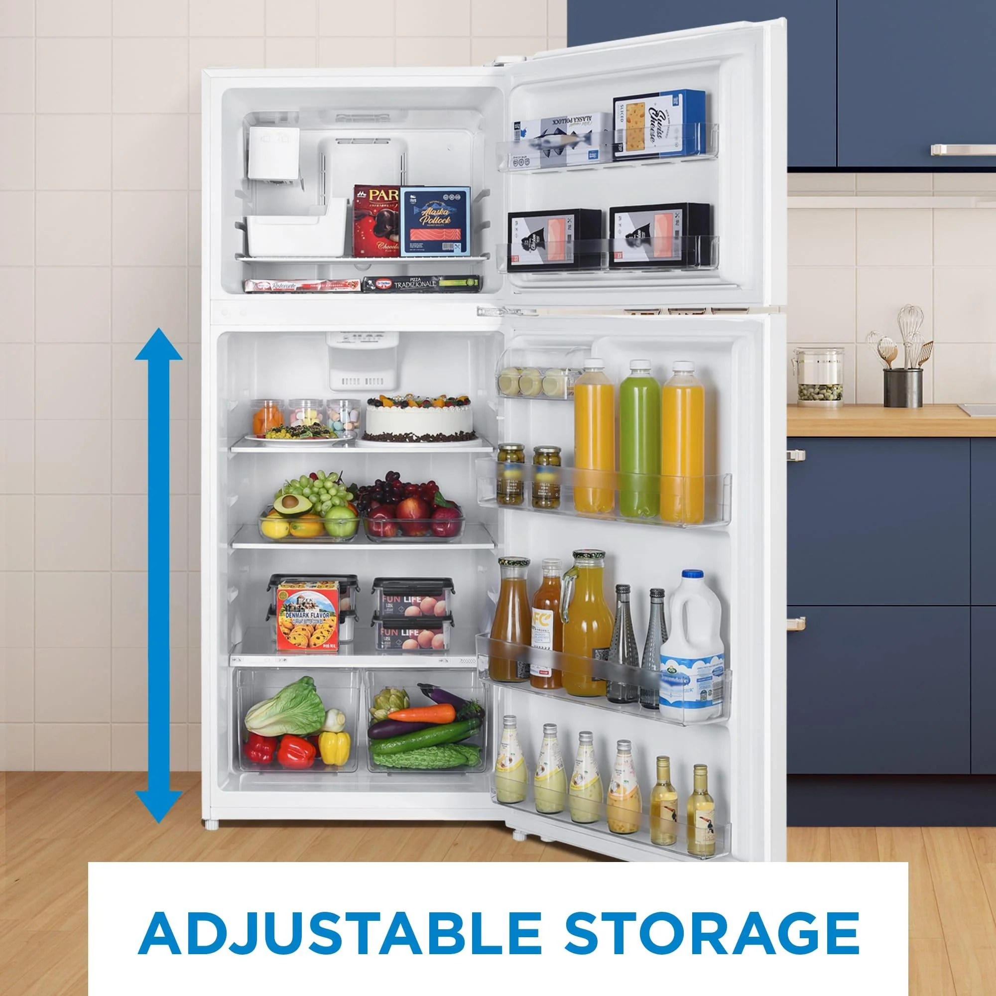 DFF176B1WDB Danby 18 cu. ft. Top Mount Refrigerator in White - Image 6
