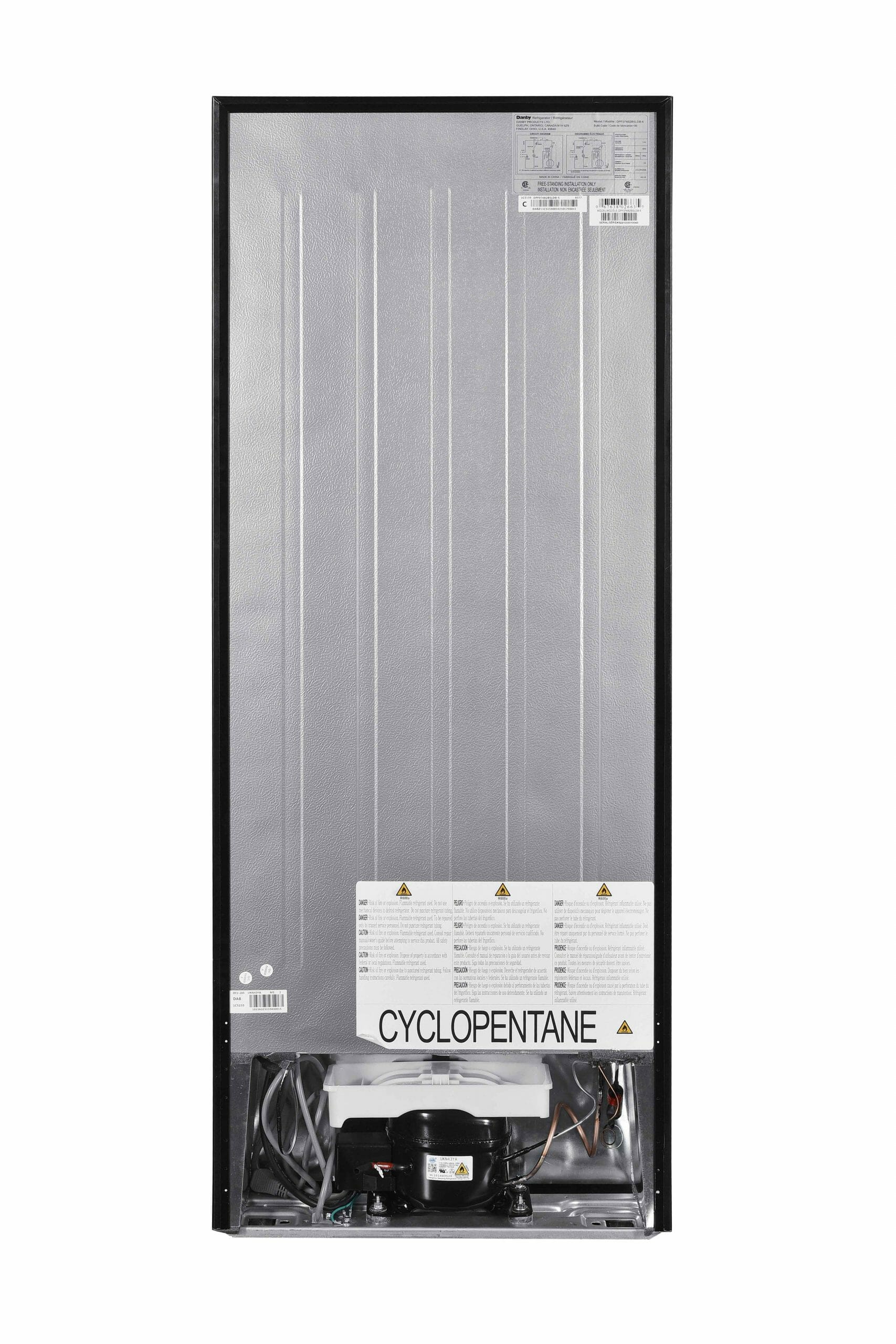 DPF074B2BDB6 Danby 7.4 cu ft. Apartment Size Fridge Top Mount in Black - Image 4